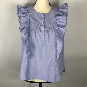 J. Crew Ruffle-Front Top